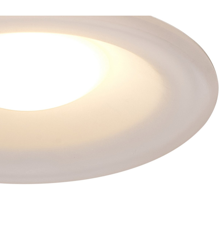 Lagos Recessed Spotlight 12cm Round GU10 (Max 12W) Cut Out 95mm White-5
