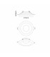 Lagos Recessed Spotlight 12cm Round GU10 (Max 12W) Cut Out 95mm White-6