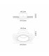 Lances Trimless Recessed Spotlight 10.5cm GU10 (Max 12W) Cut Out 62mm White-6