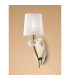 Loewe Wall Lamp 1 Light E14 Antique Brass With White Shade (4735)-2