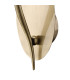 Loewe Wall Lamp 1 Light E14 Antique Brass With White Shade (4735)-3