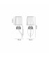 Loewe Wall Lamp 1 Light E14 Antique Brass With White Shade (4735)-6