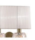 Loewe Wall Lamp 2 Light E14 Antique Brass With White Shade (4734)-5