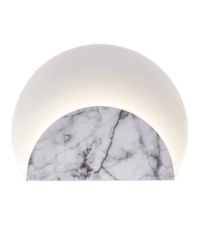 Marmol Wall Lamp Layered 12W LED 3000K 1080lm White Marble/White 3yrs Warranty-1