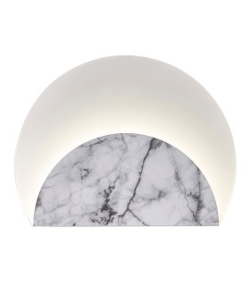 Marmol Wall Lamp Layered 12W LED 3000K 1080lm White Marble/White 3yrs Warranty-2