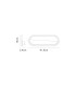 Marmol Wall Lamp Oval 20W LED 3000K 1800lm White Marble/White 3yrs Warranty-7