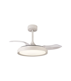 Mistral Mini 40W LED Dimmable Ceiling Light With Built-In 28W DC Fan 2700-5000K Remote Control 2500lm White 5yrs Warranty-1