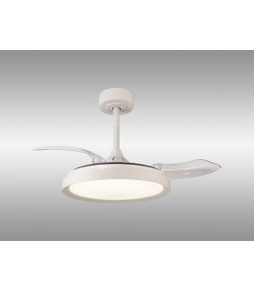 Mistral Mini 40W LED Dimmable Ceiling Light With Built-In 28W DC Fan 2700-5000K Remote Control 2500lm White 5yrs Warranty-2