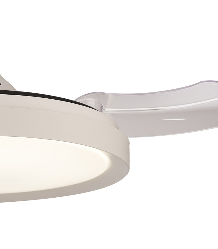Mistral Mini 40W LED Dimmable Ceiling Light With Built-In 28W DC Fan 2700-5000K Remote Control 2500lm White 5yrs Warranty-9