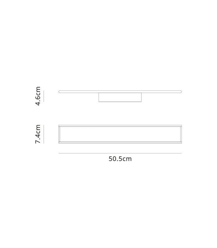 Nelson Wall Light 24W LED CCT Switchable 2700/3200/4000K 1800lm Black 3yrs Warranty-7