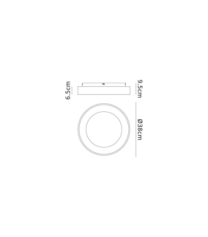 Niseko II Ring Ceiling 38cm 30W LED 2700K-5000K Tuneable 2250lm Remote Control & APP Wood 3yrs Warranty-5