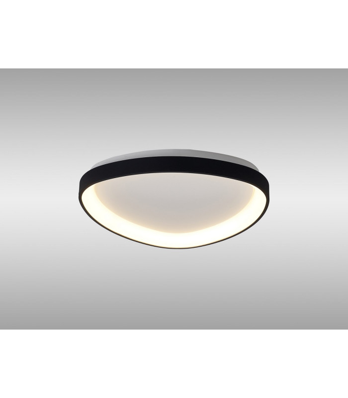 Niseko II Triangular Ceiling 42cm 38W LED 2700K-5000K Tuneable 2500lm Remote Control Black 3yrs Warranty-2