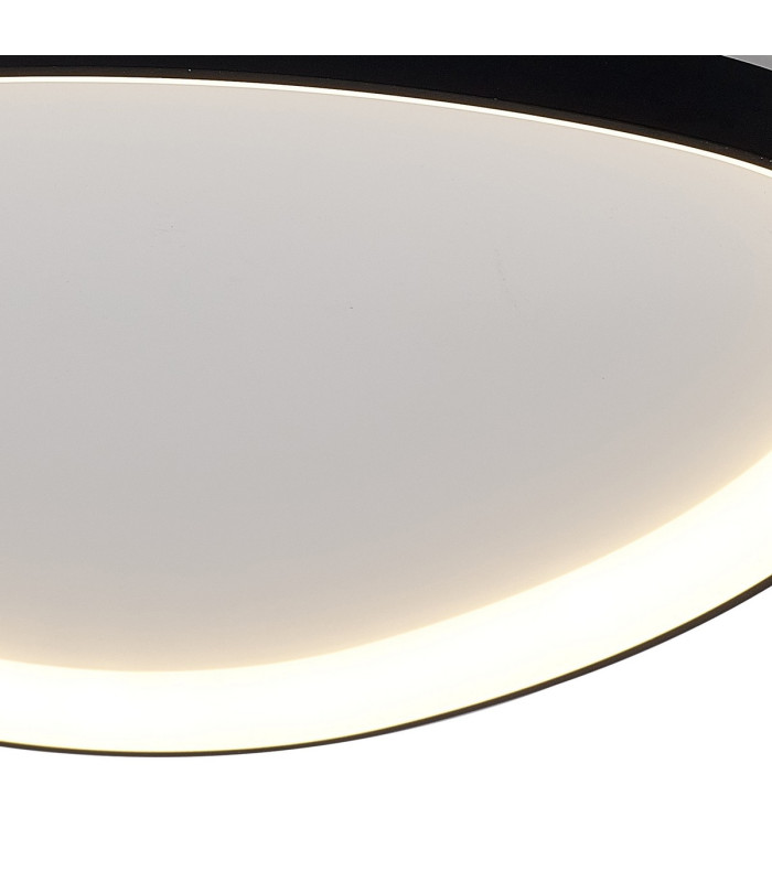 Niseko II Triangular Ceiling 42cm 38W LED 2700K-5000K Tuneable 2500lm Remote Control Black 3yrs Warranty-4