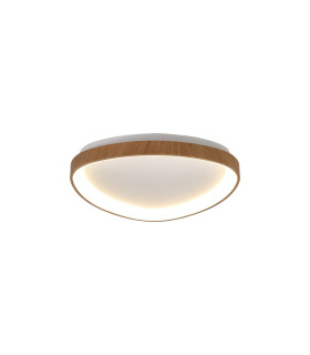Niseko II Triangular Ceiling 42cm 38W LED 2700K-5000K Tuneable 2500lm Remote Control Wood 3yrs Warranty-1