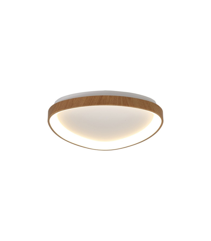 Niseko II Triangular Ceiling 42cm 38W LED 2700K-5000K Tuneable 2500lm Remote Control Wood 3yrs Warranty-1