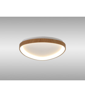 Niseko II Triangular Ceiling 42cm 38W LED 2700K-5000K Tuneable 2500lm Remote Control Wood 3yrs Warranty-2