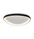 Niseko II Triangular Ceiling 61cm 50W LED 2700K-5000K Tuneable 3000lm Remote Control Black 3yrs Warranty-1