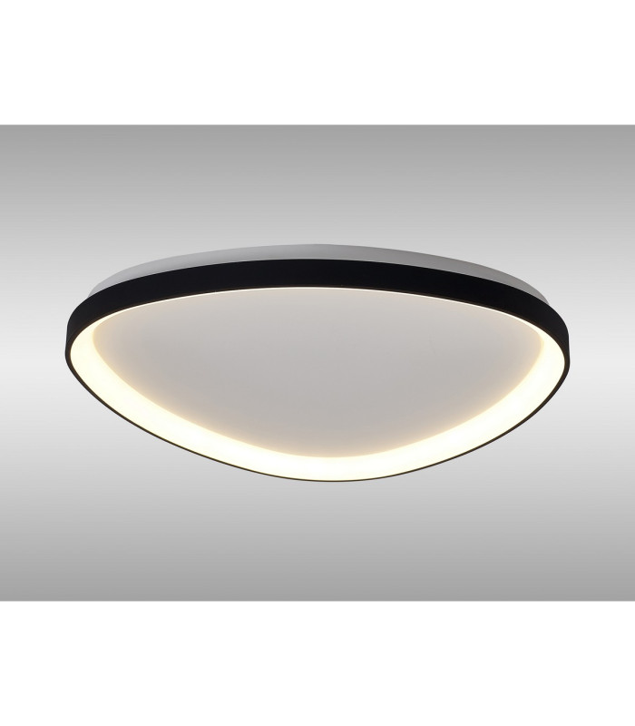 Niseko II Triangular Ceiling 61cm 50W LED 2700K-5000K Tuneable 3000lm Remote Control Black 3yrs Warranty-2