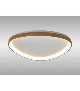Niseko II Triangular Ceiling 61cm 50W LED 2700K-5000K Tuneable 3000lm Remote Control Wood 3yrs Warranty-2