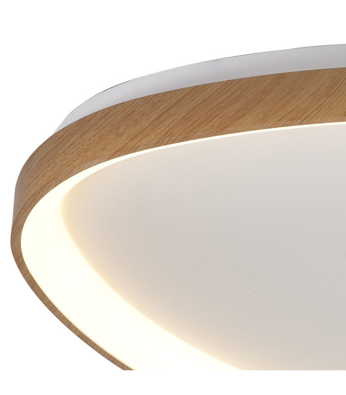 Niseko II Triangular Ceiling 61cm 50W LED 2700K-5000K Tuneable 3000lm Remote Control Wood 3yrs Warranty-4