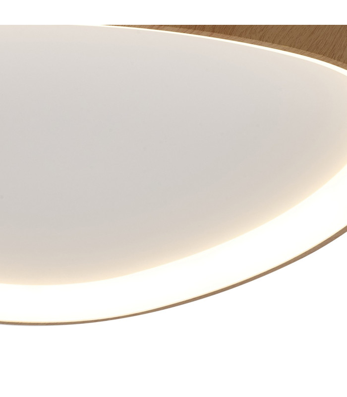 Niseko II Triangular Ceiling 61cm 50W LED 2700K-5000K Tuneable 3000lm Remote Control Wood 3yrs Warranty-5