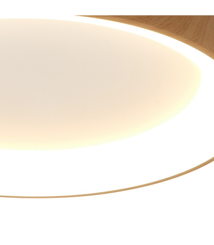 Niseko II Ring Ceiling 65cm 50W LED 2700K-5000K Tuneable 3760lm Remote Control & APP Wood 3yrs Warranty-4