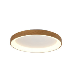 Niseko II Ring Ceiling 78cm 58W LED 2700K-5000K Tuneable 4700lm Remote Control Wood 3yrs Warranty-1