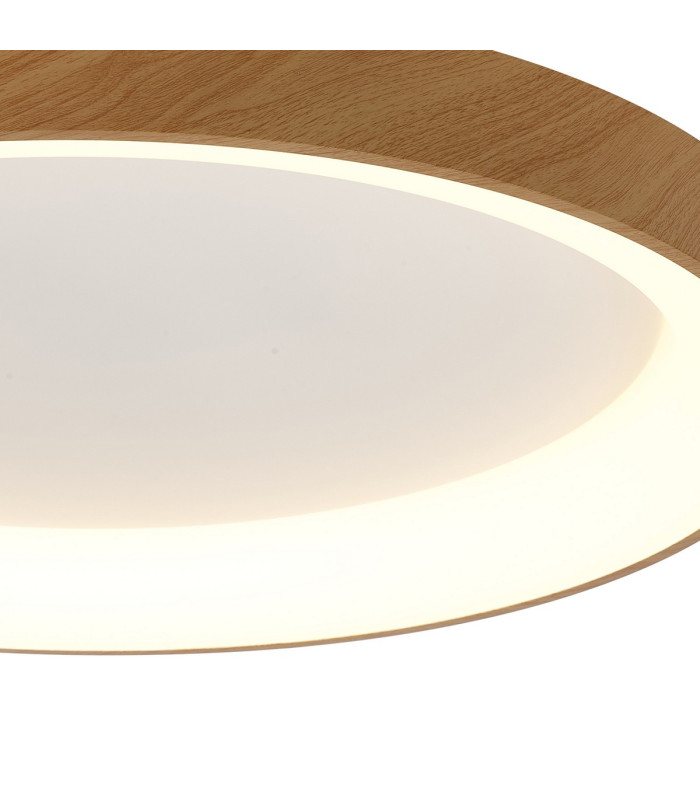 Niseko II Ring Ceiling 78cm 58W LED 2700K-5000K Tuneable 4700lm Remote Control Wood 3yrs Warranty-5