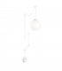 1 Light Globe Ceiling Pendant White, E27 - 1