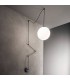 1 Light Globe Ceiling Pendant Black, E27 - 1