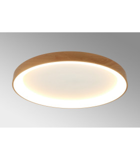 Niseko II Ring Ceiling 90cm 78W LED 2700K-5000K Tuneable 6200lm Remote Control Wood 3yrs Warranty-2
