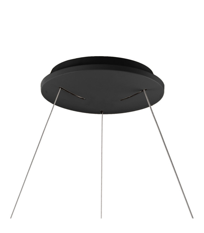Niseko II Ring Pendant 38cm 30W LED 2700K-5000K Tuneable 2250lm Remote Control & APP Black 3yrs Warranty-4
