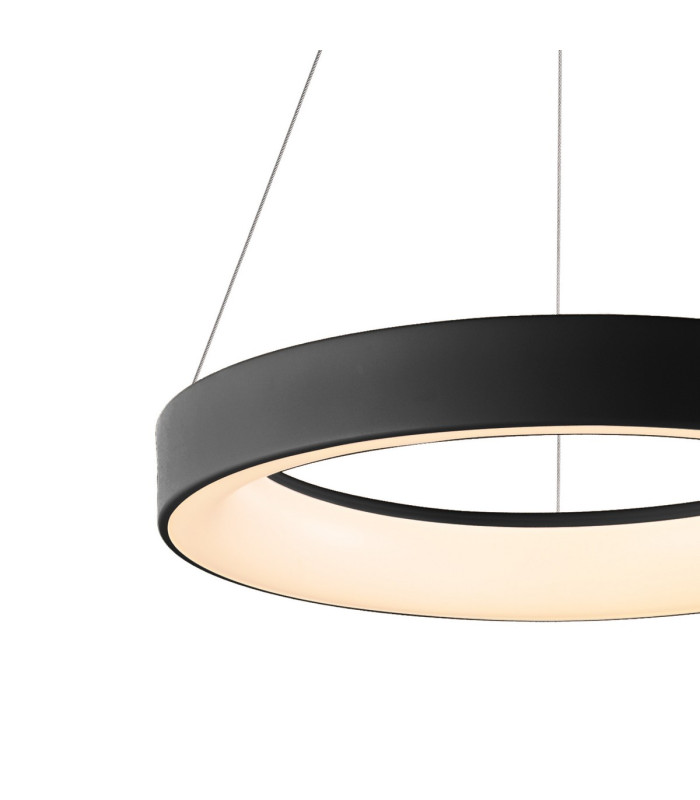 Niseko II Ring Pendant 38cm 30W LED 2700K-5000K Tuneable 2250lm Remote Control & APP Black 3yrs Warranty-5