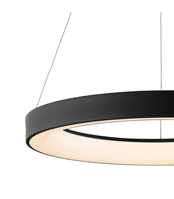Niseko II Ring Pendant 50cm 40W LED 2700K-5000K Tuneable 2950lm Remote Control & APP Black 3yrs Warranty-4