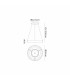 Niseko II Ring Pendant 50cm 40W LED 2700K-5000K Tuneable 2950lm Remote Control & APP Gold 3yrs Warranty-6
