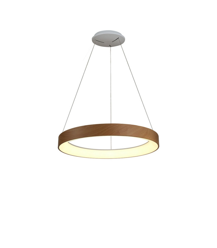 Niseko II Ring Pendant 50cm 40W LED 2700K-5000K Tuneable 2950lm Remote Control & APP Wood 3yrs Warranty-1
