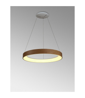 Niseko II Ring Pendant 50cm 40W LED 2700K-5000K Tuneable 2950lm Remote Control & APP Wood 3yrs Warranty-2