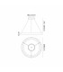 Niseko II Ring Pendant 65cm 50W LED 2700K-5000K Tuneable 3760lm Remote Control & APP Gold 3yrs Warranty-6