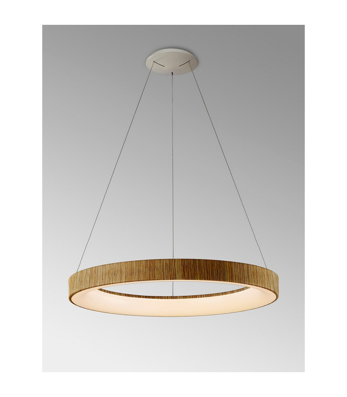 Niseko II Ring Pendant 65cm 50W LED 2700K-5000K Tuneable 3760lm Remote Control & APP Wood 3yrs Warranty-2