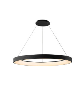 Niseko II Ring Pendant 90cm 66W LED 2700K-5000K Tuneable 5440lm Remote Control Black 3yrs Warranty-1