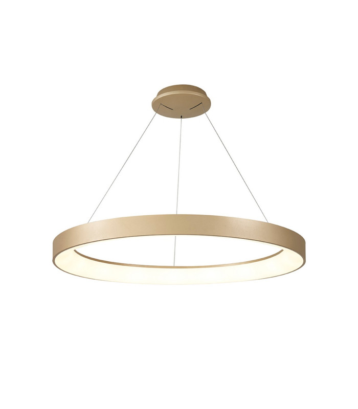 Niseko II Ring Pendant 90cm 66W LED 2700K-5000K Tuneable 5440lm Remote Control Gold 3yrs Warranty-1