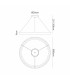 Niseko II Ring Pendant 90cm 66W LED 2700K-5000K Tuneable 5440lm Remote Control White 3yrs Warranty-7