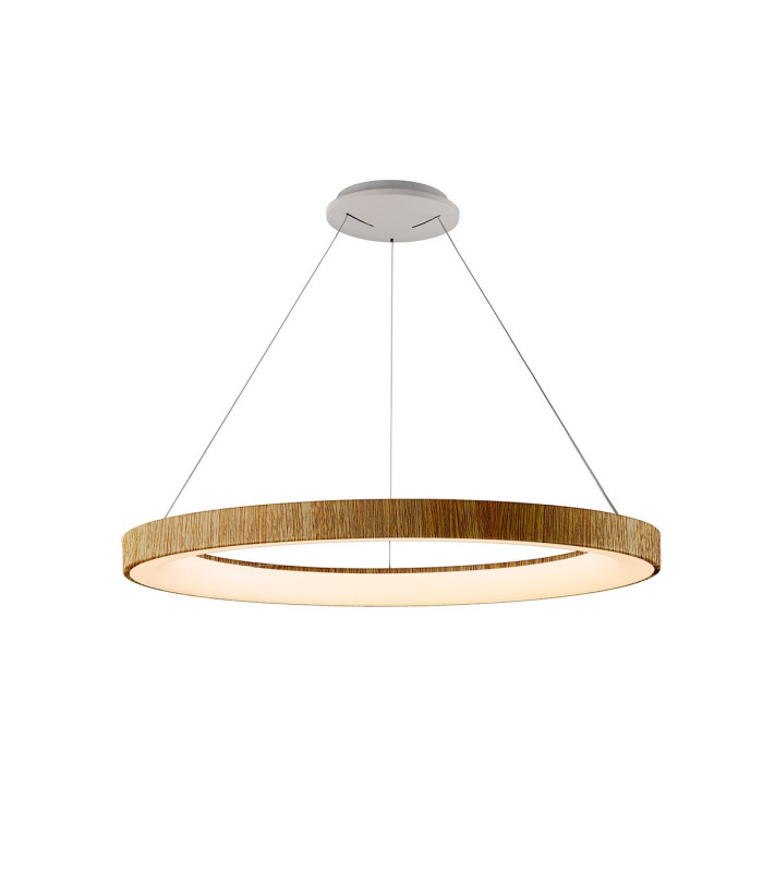 Niseko II Ring Pendant 90cm 66W LED 2700K-5000K Tuneable 5440lm Remote Control Wood 3yrs Warranty-1