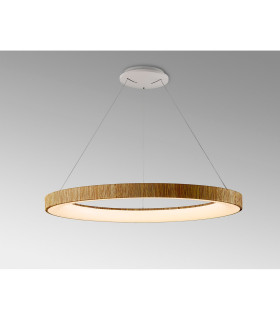 Niseko II Ring Pendant 90cm 66W LED 2700K-5000K Tuneable 5440lm Remote Control Wood 3yrs Warranty-2