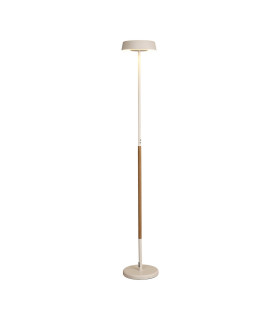 Noa II Floor Lamp 2 Light 15W Down 15W Up LED 3000K 2800lm Touch Dimmer White/Beech 3yrs Warranty-1