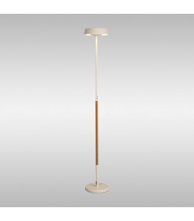 Noa II Floor Lamp 2 Light 15W Down 15W Up LED 3000K 2800lm Touch Dimmer White/Beech 3yrs Warranty-2