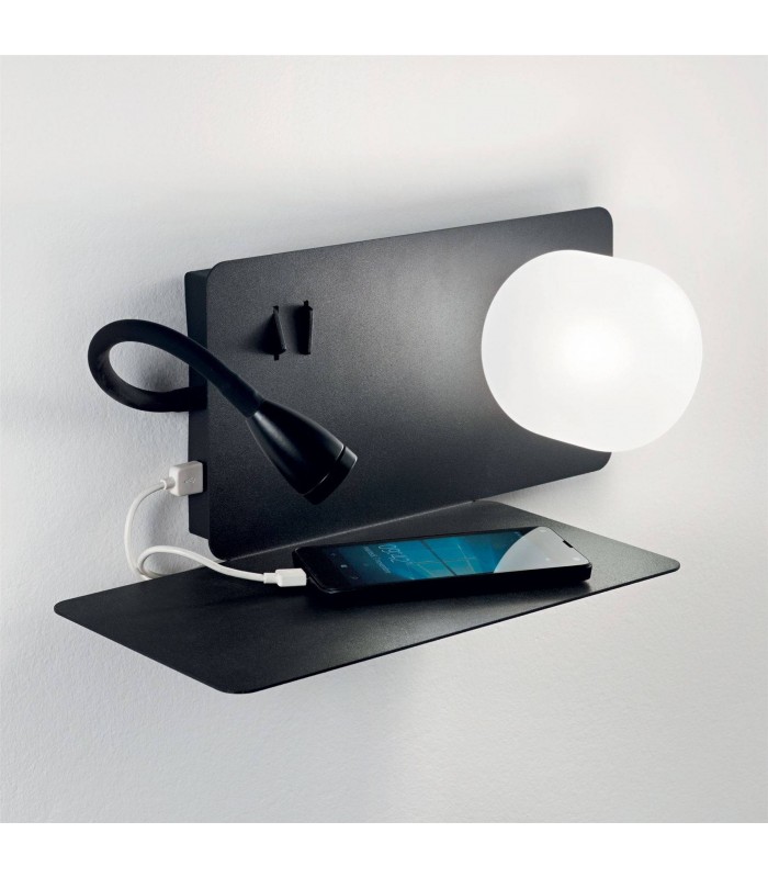 LED 2 Light Wall Light Black, G9 - 1