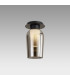 Nora Semi Ceiling 1 Light E27 Black/Black Marble/Chrome Glass With Frosted Inner-2
