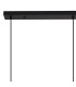 Nora Linear Pendant 3 Light Adjustable E27 Black/Black Marble/Chrome Glass With Frosted Inner-5