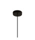 Nora Single Pendant 1 Light Adjustable E27 Black/Black Marble/Chrome Glass With Frosted Inner-5